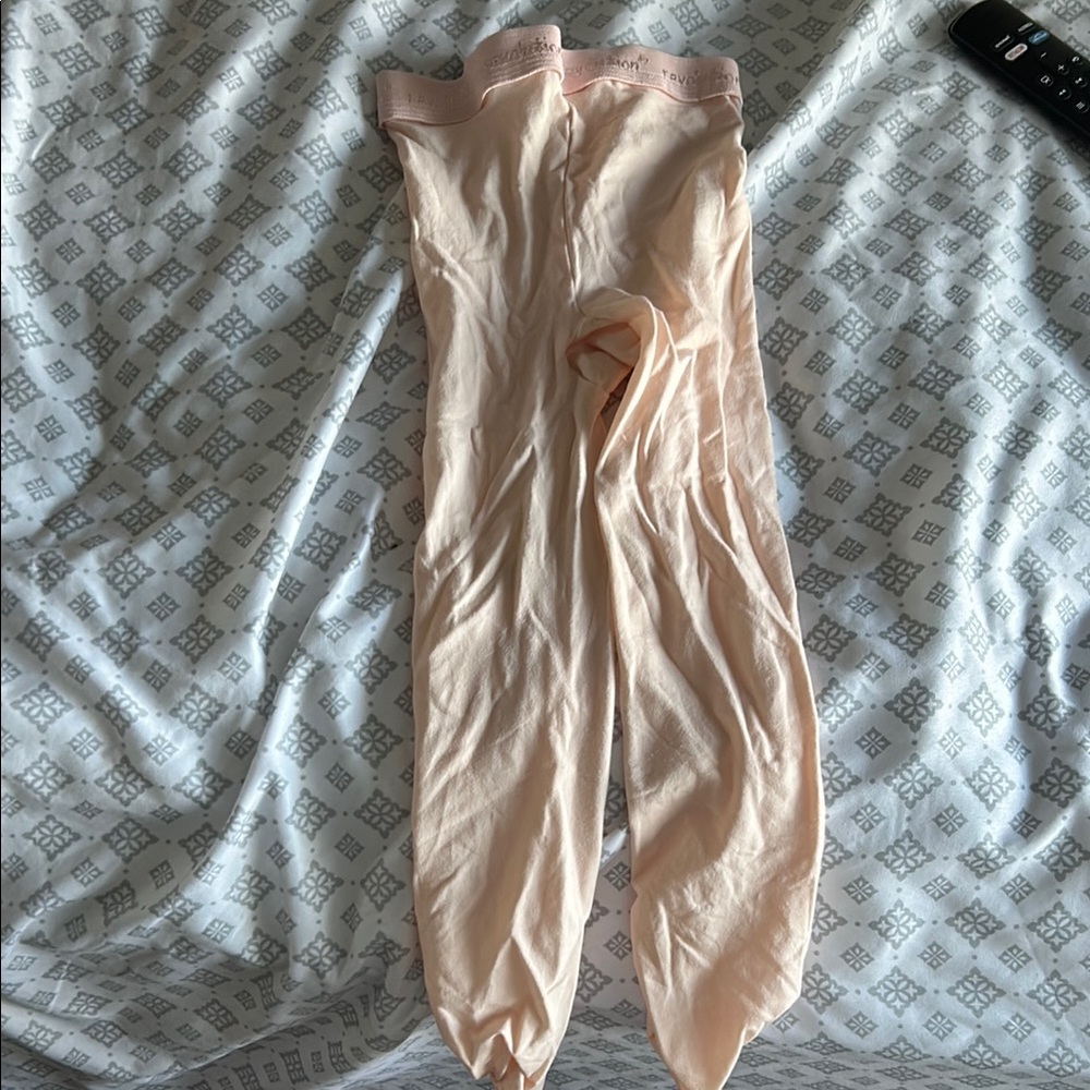Girls Pink Dance Tights - Small